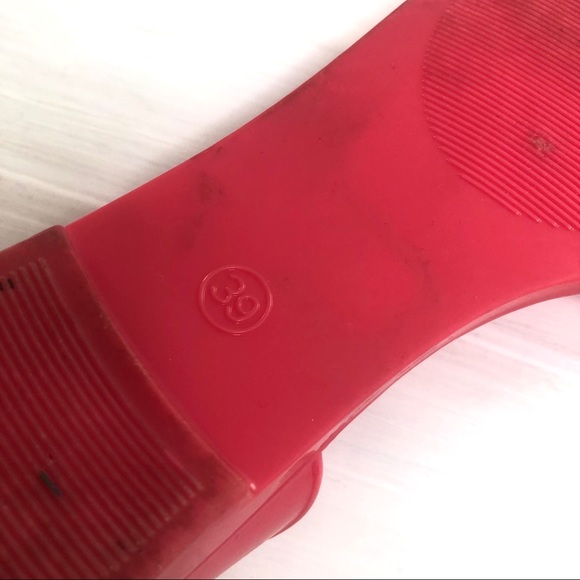 CL by Laundry Hot Pink Jelly Flats. - Picture 4 of 5